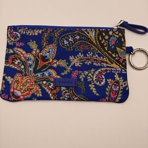 Vera Bradley Small Floral Blue Coin Bag